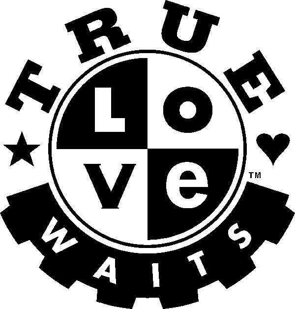True love waits print Royalty Free Vector Image